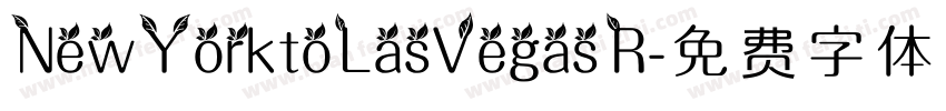 NewYorktoLasVegas R字体转换